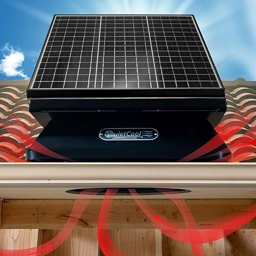 40 Watt Solar Powered Roof Mount Attic Fan